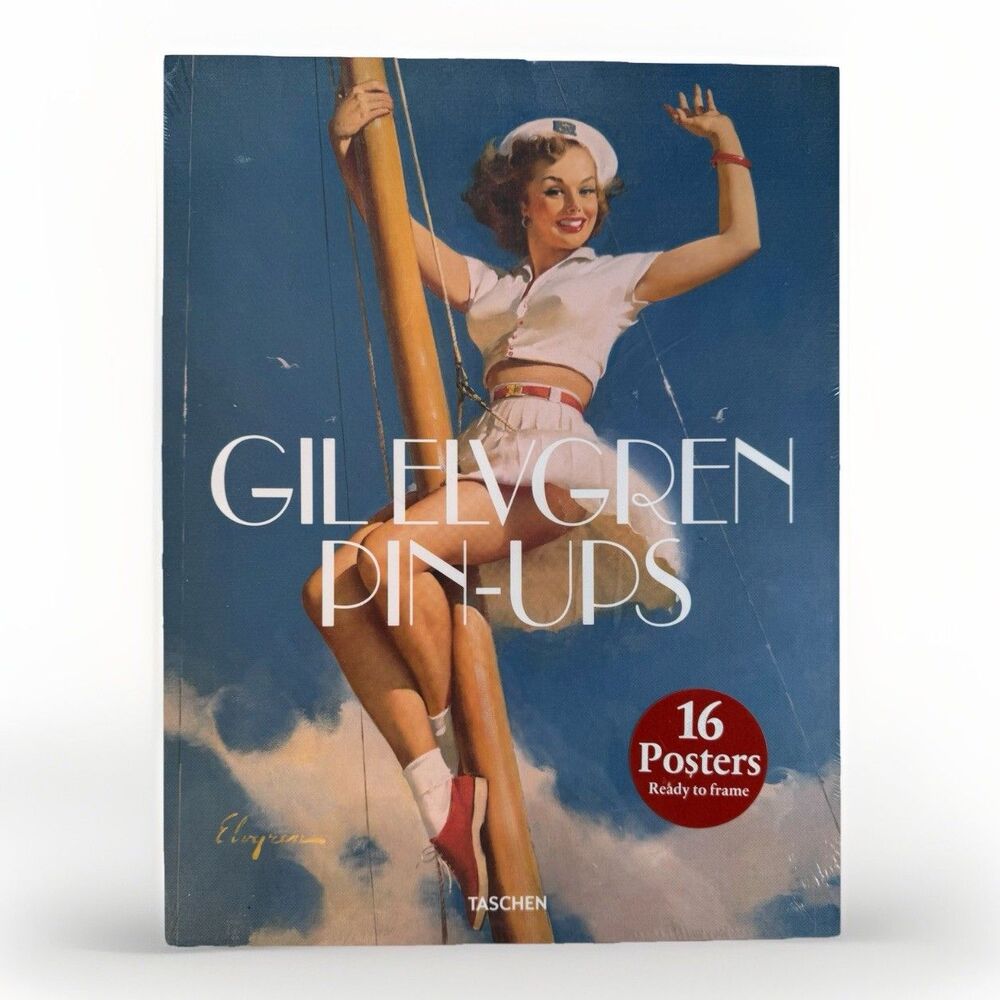 Sealed Gil Elvgren Pin-ups 16 Ready to Frame Posters Boxed Set Taschen